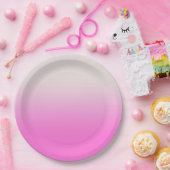 甘いピンクのグラデーシグラデーションョン ペーパープレート (パーティー)