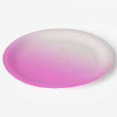 甘いピンクのグラデーシグラデーションョン ペーパープレート (アングル)
