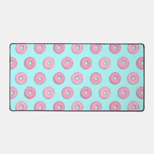 甘いピンクのグレードドーナツ デスクマット (正面)