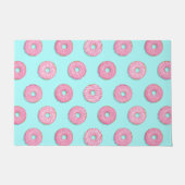 甘いピンクのグレードドーナツ ドアマット (正面)