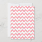 甘いピンクのベビーシャワー、あるお母さんのためのお茶会 招待状 (裏面)