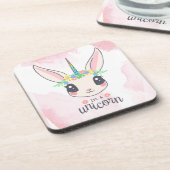 甘いピンクのユニコーン コースター (左側)