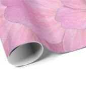 甘いピンクの庭の花パターン ラッピングペーパー (ロールコーナー)