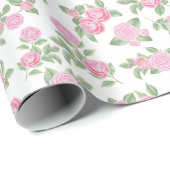甘いピンクの椿の花 ラッピングペーパー (ロールコーナー)