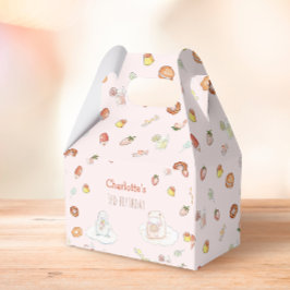 甘いピンクの水の色のデザート子供の誕生日 フェイバーボックス