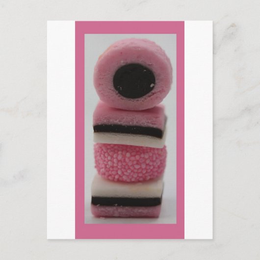 甘いピンクの液体 ポストカード (正面)