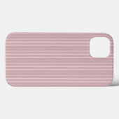 甘いピンクの縦ストライプ模様 Case-Mate iPhoneケース (裏面 (横))