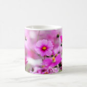 甘いピンクの花のマグカップ コーヒーマグカップ (中央)
