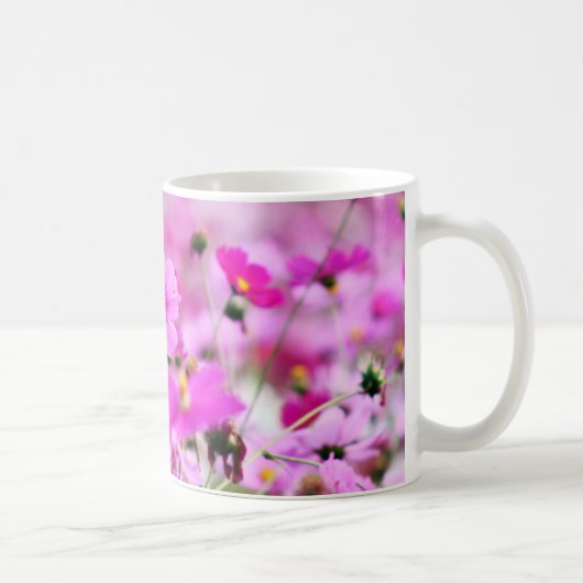 甘いピンクの花のマグカップ コーヒーマグカップ (右)