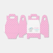 甘いピンクの誕生日のお気に入りボックスとゾウ フェイバーボックス (折り畳みなし)