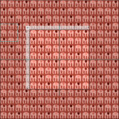 甘いピンクの象のパターン ファブリック (タイル)