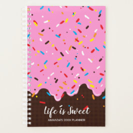 甘いピンクチョコレートトリート プランナー手帳