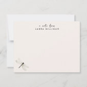 甘いピンクフローラパーソナライズされた文具 ノートカード (正面)