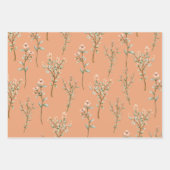 甘いピーシーフローラ包装紙シートセット3 ラッピングペーパーシート (正面2)