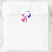 甘いピーステッカー ラウンドシール (バッグ)