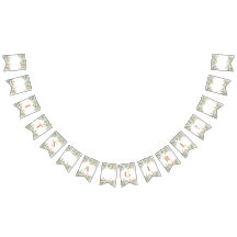 甘いピーチフローラバンティング国旗