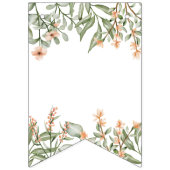 甘いピーチフローラバンティング国旗 バンティングフラッグ (第1の旗)