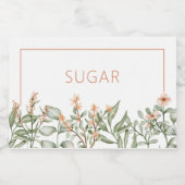 甘いピーチフローラ食品容器ラベル フードラベル (シングルラベル)