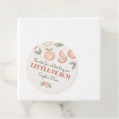 甘いピーチボホ誕生日またはベビーシャワーメッセージカード フェイバータグ (インサイチュ)