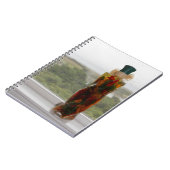 甘いピーマンで満ちているボトル ノートブック (左側)