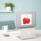 甘いピーマン シール (デスク上のノートパソコン)