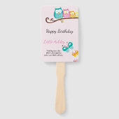 甘いフクロウと蝶の誕生日 ハンドファン (正面)