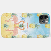 甘いフラミガーリーンゴとパイナップル Case-Mate iPhoneケース (裏面(横))