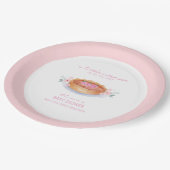 甘いフローラかわいこちゃんパイラズベリーベビーシャワー ペーパープレート (アングル)