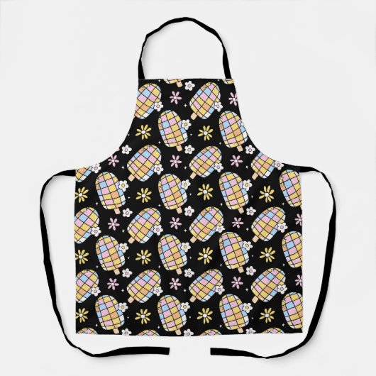 甘いフローラアイスお洒落クリーム – 夏のパターン エプロン (正面)