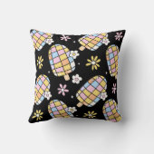 甘いフローラアイスお洒落クリーム – 夏のパターン クッション (裏面)