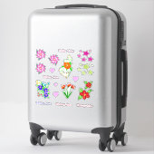 甘いフローラデカール シール (スーツケース)