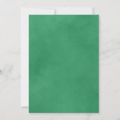 甘いフローラブライダルシャワー招待ピンク&グリーン 招待状 (裏面)