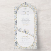 甘いフローラ結婚のパターンID1045 オールインワン招待状 (内側)