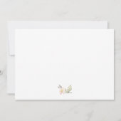 甘いフローラ結婚の写真サンキューカード サンキューカード (裏面)