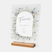 甘いフローラ結婚式の引き出物ID1045 アクリルサイン (傾斜)