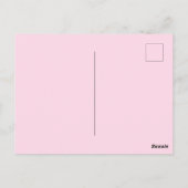 甘いフローラ結婚式招待状 ポストカード (裏面)