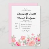 甘いフローラ結婚式招待状 招待状 (正面/裏面)