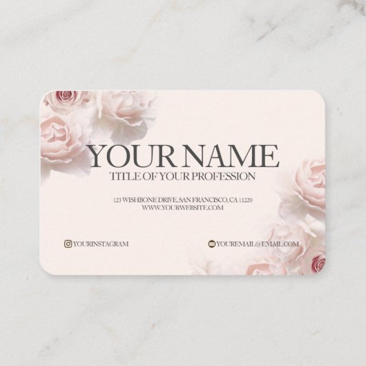 甘いフローラ 名刺 (裏面)