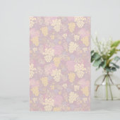 甘いブドウつる植物の背景 便箋 (スタンド正面)