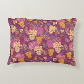 甘いブドウつる植物パターン背景 アクセントクッション (裏面)