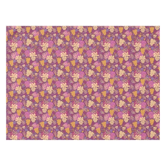 甘いブドウつる植物パターン背景 テーブルクロス (正面(横))