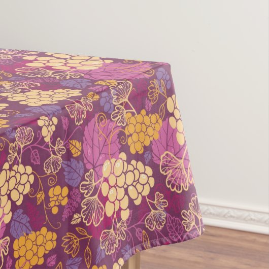 甘いブドウつる植物パターン背景 テーブルクロス (インサイチュ)