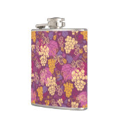 甘いブドウつる植物パターン背景 フラスク (左)