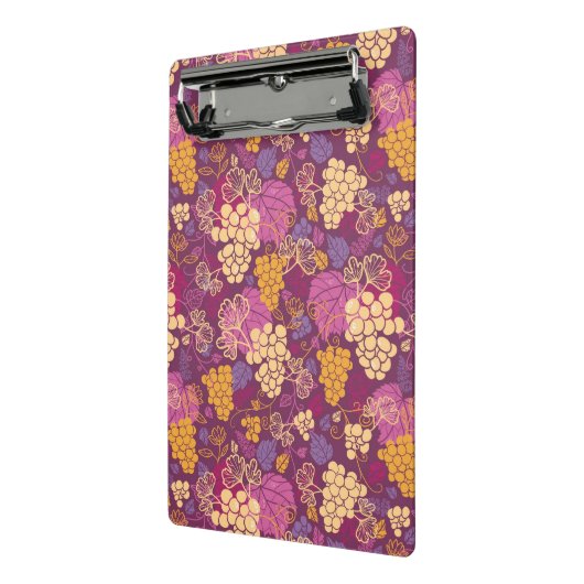 甘いブドウつる植物パターン背景 ミニクリップボード (アングル2)