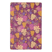 甘いブドウつる植物パターン背景 ミニクリップボード (裏面)