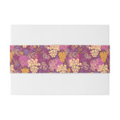 甘いブドウつる植物パターン背景 招待状ベリーバンド (裏面例)