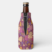 甘いブドウのつる植物パターンの背景 ボトルクーラー (ボトル裏面)