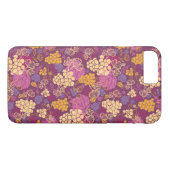 甘いブドウのつる植物パターンの背景 Case-Mate iPhoneケース (裏面(横))