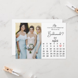 甘いブライズメイド提案招待状 招待状