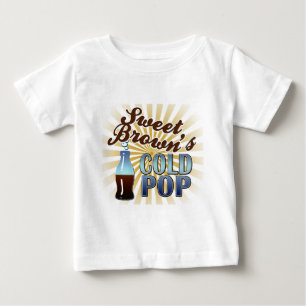 甘いブラウンの風邪の破裂音 ベビーTシャツ